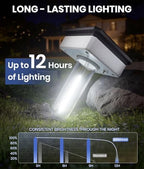 NEWMESSI Solar Walkway Lights Outdoor, 4 Pack, 3 Heights, Cool White, IP65 - Image 5