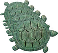 Sunset Vista Designs Garden Path Cast Iron Stepping Stone, 10" x 13", Turtle - Verdigris (Pack of 4) by Unknown