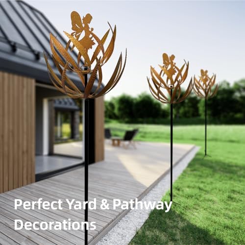 Wind Spinner for Yard and Garden Metal Kinetic Wind Sculptures for Outdoor Decorations(63 x 12.99 inches) - Image 2