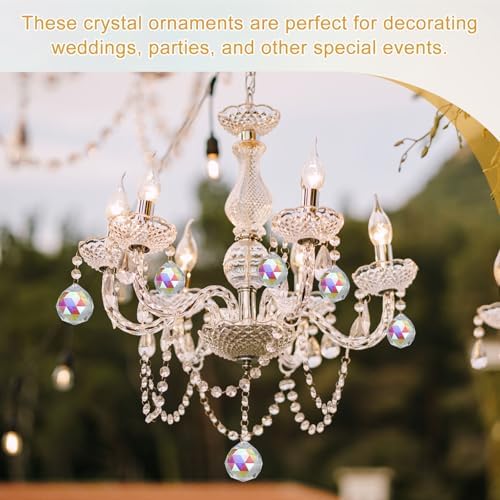 Crystal Ball Prisms, Sun Catcher Hanging Prism Sun Catcher Pendant 44mm / 1.73Inch & 10 Pack & Dark Blue-Fitting for (Outdoor/Indoor/Windows/DIY Decor/Feng Shui/Chandelier) - Image 5