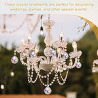 Crystal Ball Prisms, Sun Catcher Hanging Prism Sun Catcher Pendant 44mm / 1.73Inch & 10 Pack & Dark Red-Fitting for (Outdoor/Indoor/Windows/DIY Decor/Feng Shui/Chandelier) - Image 5