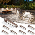 VOLISUN 7 Inch Retaining Wall Lights, 5000K Hardscape Lighting, 8 Pack by VOLISUN