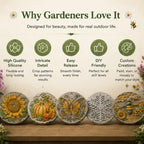 Reusable Sunflower Stepping Stone Mold, Large 15.7inch Cement Mould - Image 6