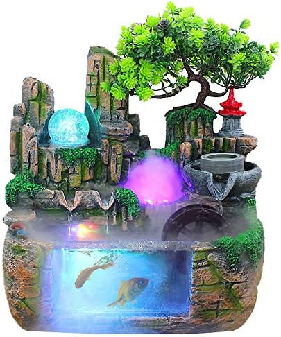 Waterfall Fountain Tabletop | Indoor Fountains Office Tabletop (11.8 * 7.87 * 11.8 inches) - Image 3