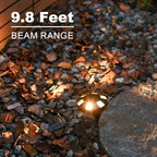 GOODSMANN Landscape Lighting 2PK Low Voltage Well Lights 6 Watt LED 120 Lumen 12V AC In-Ground Lights 3000K Warm White with Cable Connectors (2 Pack) - Image 4