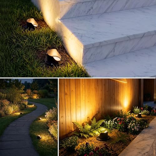 8 Pack 12W LED Low Voltage Landscape Well Lights, 2700K - Image 7