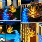 YJFWAL Solar Watering can with Lights, Gardening Gifts for Mothers Day Mom Grandma Women Birthday, Waterproof Watering Can with Cascading Lights Outdoor Decor for Garden Patio Yard Pathway (Blue) - Image 6