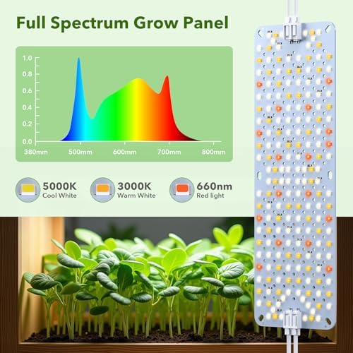 SDOVUERC Full Spectrum Grow Panel Lights for Indoor Plants and Shelves. - Image 3