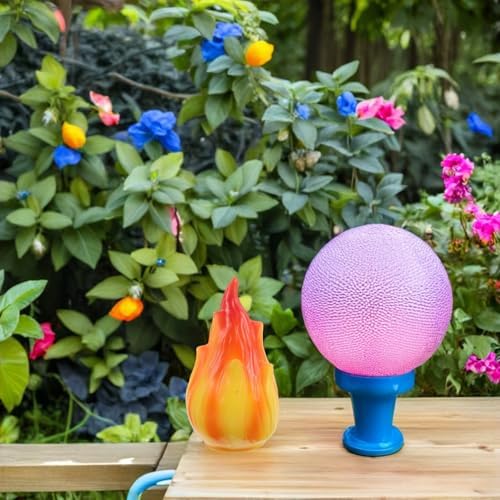 Xmas 4pcs Plastic Flame Lampshade Replacement for Solar Torch Lights - Image 6
