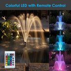 AquaMiracle Pond Filter with Fountain Kits & Remote Control LED Lights - Image 3