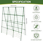 Large A-Frame Garden Trellis for Tomatoes, Cucumbers & Heavy Climbing Plants - Rust-Resistant, Heavy-Duty Steel, Perfect for Outdoor Gardens & Vertical Gardening(47" W x 63" H) - Image 3