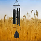 Woodstock Chimes Signature Collection, Bells of Paradise, Black 32"", Decor Designs Wind Chimes for Outdoor, Patio, Home or Garden Décor (BPMK) - Image 2
