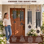 32”Hummingbird Wind Chimes for Outside, Gifts for Women Mom Grandma - Image 5