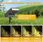 SOTTLOT Solar Spot Lights Outdoor, Solar Pathway Lights, Metal Ground Spike - Image 3