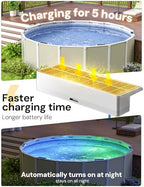 NIORSUN Solar Pool Lights for Above Ground & Inground Pools - IP68 Waterproof 9 RGB Color LED Pool Light with 3.6ft Cord & Remote, Underwater Lights for Pools/Pond Decor - Image 4