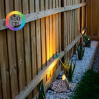 Color Changing Brass Landscape Light, 12V Low Voltage Mini Spotlight, 16-Color RGB+Warm White 3W MR11 LED Bulb with Remote Control, Weatherproof for Outdoor Garden Yard Lighting - Image 3