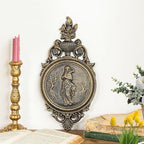 Sungmor Gold Cast Iron Wall Plaque - Classical Lady Relief in French Style - Image 5
