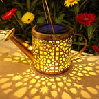 2 Pack Solar Lights Outdoor Decorative Metal Watering Can Lights - Image 2