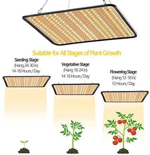200W LED Grow Light - Full Spectrum, Plant Growing Lamp for Indoor Plants, Greenhouse, Grow Tent, Hydroponics - Image 3