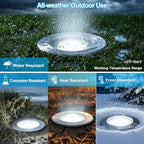 7W 6500K 6-Inch 120V LED Outdoor Landscape Ground Lights 4 Pack - Image 5