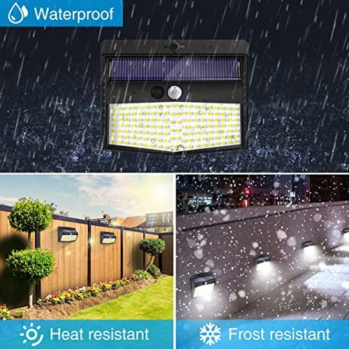 Peasur 10 Pack Solar Motion Sensor Lights Outdoor Waterproof with 3 Modes - Image 4