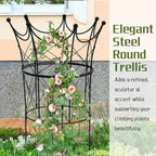 BreezeHug 2 Set Garden Obelisk Trellis Peony Cages and Supports, Crown - Image 5