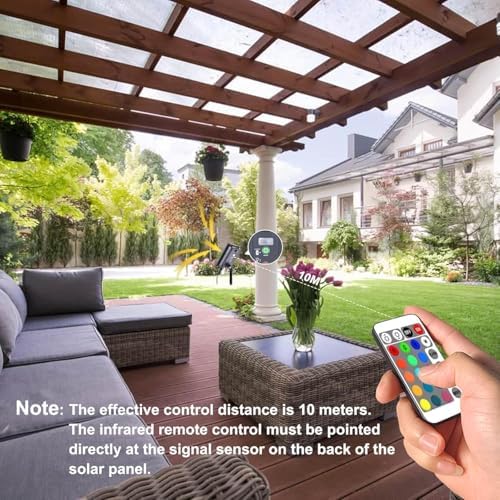 MIHEAL Solar LED Strip Lights, 50FT RGB Color Changing, IP67 Waterproof - Image 2