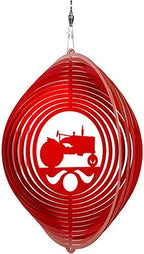 SWEN Products Tractor Circle Swirly Metal Wind Spinner - Image 2