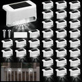 Geelin 32 Pcs Solar Deck Step Lights Outdoor, White Shell Cool White Light by Geelin