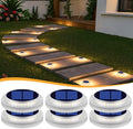 Solar Deck Lights Outdoor 6 Pack, Solar Powered Driveway Lights-Warm White by Honalia
