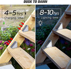 NIORSUN Solar Step Lights,12 Pack Cool White Solar Stair Lights Outdoor Waterproof IP67 Auto On Off,Solar Lights for Steps,Stair,Patio,Yard,Porch,Front Door,Sidewalk,Deck Decor - Image 2