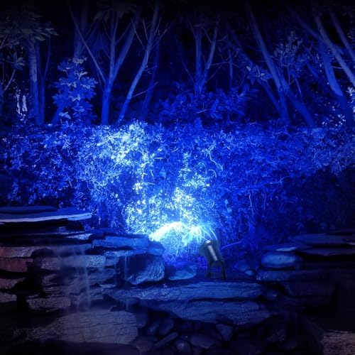 6-Pack MR16 Blue Led Bulbs 5W Replace 35W 50W Halogen Equivalent,12V Low Voltage MR16 GU5.3 Blue Color Bulb Spotlights for Outdoor Landscape Flood Track Lighting, Dimmable, - Image 4