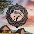 Personalized Wildcat Metal Wind Spinner, Bobcat Garden Spinner Hanging Indoor Outdoor Decor, Perfect House Warming Gifts New Home, Custom Gift for Grandmother, Mom, Wife, Daughter - Image 3