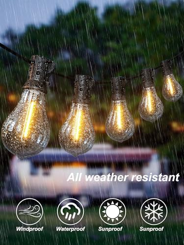 Outdoor String Lights 200FT Waterproof Patio Lights for Porch Backyard Yard - Image 4