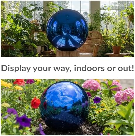 Sunnydaze 10" Handblown Glass Gazing Ball for Garden, Indoor or Outdoor Use - Image 3
