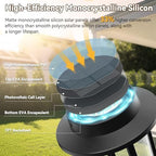 Solar Lanterns Outdoor Waterproof, Flickering Flame Solar Powered - Image 4