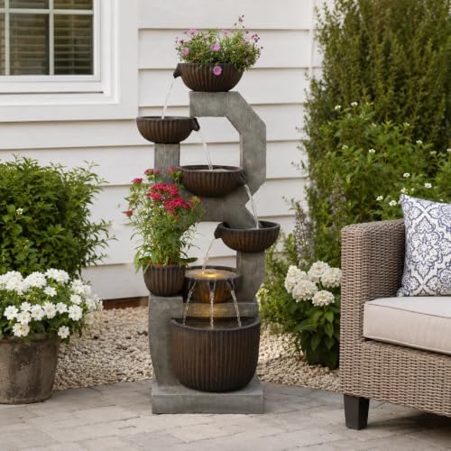 Bumilgar Outdoor Freestanding Water Fountain Large Garden Feature - Image 2