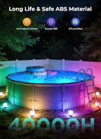 Floating-Solar-Pool-Lights 4 Pack, RGBWW 12 Lighting Modes Remote Control - Image 6