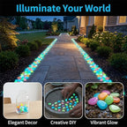 Colorful Glow-in-the-Dark Garden Stones, 2026 new Night Guide Pebbles, Magical Luminous Stepping Rocks for Outdoor Landscaping Decor, Aquarium Fish Tank & Fairy Garden (Green, 1000PCS) - Image 7