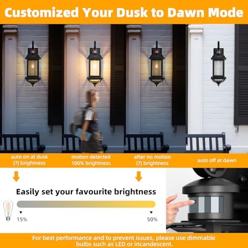 Motion Sensor Porch Lights Dusk to Dawn 19 Inch Large - Image 3