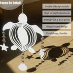 4Pack 8inch Sublimation Wind Spinner Blanks 3D Aluminum Metal Wind Sculpture Kinetic Spinners for Yard and Garden Indoor Art Ornaments Hanging Decoration (Turtle) - Image 3