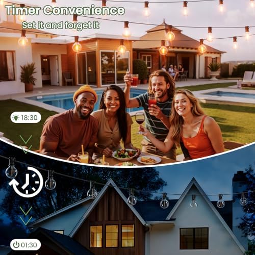 Svater Solar String Lights Outdoor Waterproof LED 75 FT, Remote Dimmable - Image 2