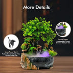 Gdrasuya10 Atomizing Rockery Water Fountain Desktop Chinese Fengshui LED Lamp Waterfall Water Sound Indoor Office Home - Image 6