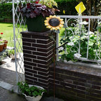 Sunflower Garden Stakes Decor Outdoor Spring Metal Flower Yard Stakes Sign - Image 4
