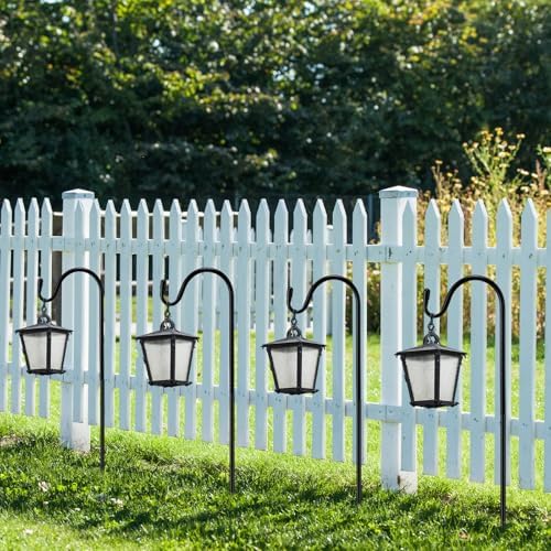 12 Pcs 24 Inch Shepherd Hook for Outdoor Adjustable Bird Feeder Pole - Image 4