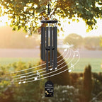 Sympathy Dragonfly Wind Chimes, Produced in USA, 26inch Personalized Wind Chimes for Loss of Loved One, Commemorative Sympathy Gifts for Funeral, in Memory of Dad/Mom/Husband/Wife - Image 3
