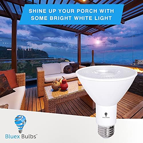 10 Pack PAR30 Outdoor LED Flood Light Bulb 12W 100 Watt Equivalent 900 Lumens Dimmable Waterproof E26 3000K Warm White LED Flood Light Bulbs for Security Led Spotlight Bulb Led Recessed Light Bulbs - Image 5