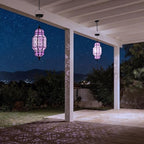 18 Inch High Large Hanging Solar Lights Outdoor Garden Decor, Decorative Waterproof Plastic Moroccan Solar Lantern Lamp, Outside Decorations for Patio Yard Porch Decor, Gardening Gifts for Women Mom - Image 3