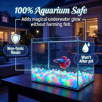 2026 New Glow in The Dark Rocks Outdoor, 1000 PCS Glowing Pebbles for Garden Outdoor, Luminous Rocks for Walkway Patio Lawn Yard Landscaping, Fish Tank Aquarium Decor (Orange,1000) - Image 5