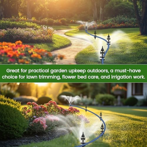 Zonon 6 Packs 12 Inch Garden Hose Guide Stake Heavy Duty Cast Iron Hose Guides Spike Decorative Garden Stakes Protector for Lawn Yard - Keeping Hoses Away from Flower Beds(Classic Style) - Image 6